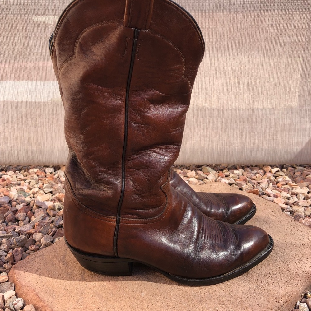 Tony Lama Brown Cowboy Boots